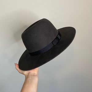 Brixton wool dark brown hat